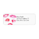 Search for lipstick kiss return address labels Kisses