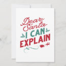 Search for dear santa i can explain cards Funny