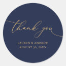 Search for round navy wedding stickers Minimalist