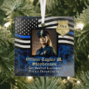 Search for blue christmas tree decorations law enforcement