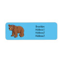 Search for cartoon bear return address labels Cute