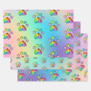 Search for rainbow paws wrapping paper Colourful