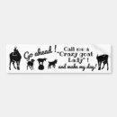 Search for goats bumper stickers Goat lovers