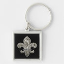 Search for shiny square key rings Silver