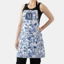 Search for blue toile aprons Roses