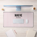 Search for pink stripes mousepads Girly