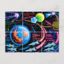 Search for cosmonauts postcards Space flight