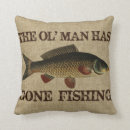 Search for gone fishing cushions Vintage