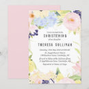 Search for pastel christening invitations Flowers