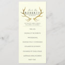 Search for gold wedding programs Vintage
