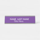 Search for purple name plates Contemporary