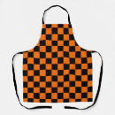Search for black and orange aprons Geometric