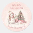 Search for vintage snowman stickers Pink