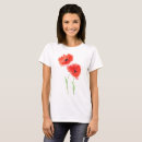 Search for red poppies tshirts Wildflowers