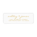 Search for stylish font return address labels Modern typography