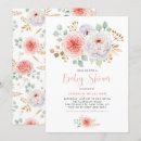 Search for peony baby shower invitations Feminine