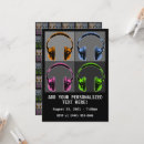 Search for headphone invitations Retro