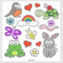 Search for rainbow frog stickers Cute