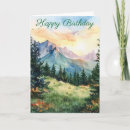 Search for watercolor landscape cards Mountain