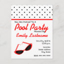 Search for red polka dot invitations Black and red