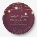 Search for burgundy and gold plates Glitter