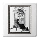 Search for cat silhouette tiles Black and white