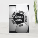 Search for soccer coach thank you cards Appreciation