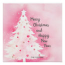 Search for pink christmas tree art White
