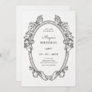 Search for vintage frame birthday invitations Classic