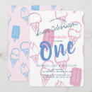 Search for pastel ice cream birthday invitations Pink
