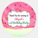 Search for watermelon thank you stickers Birthday