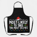 Search for selfie aprons Xmas