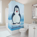 Search for penguin shower curtains Black and white