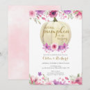 Search for pumpkin baby girl shower invitations Pink gold