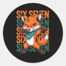 Search for funny fox stickers Popular