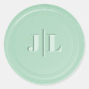 Search for mint green monogram stickers Initials