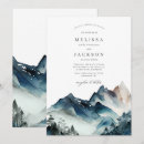 Search for blue mountains wedding invitations Summer