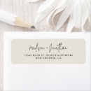 Search for cream wedding return address labels Beige