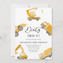 Search for construction 3rd birthday invitations Boy birthday party
