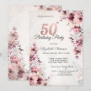 Search for blush pink 50th birthday invitations Roses