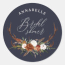 Search for navy blue bridal shower stickers Rustic