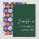 Search for bold flower invitations Retro