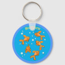 Search for goldfish rounded key rings Cartoon