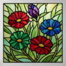 Search for stained glass posters Flowers