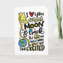 Search for i love you to moon cards Funny