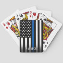 Search for thin blue line playing cards Patriotic