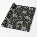 Search for christmas doodle wrapping paper Black and white