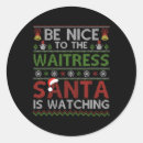 Search for waitress stickers Merry christmas