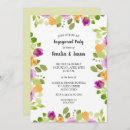 Search for watercolor engagement party invitations Flowers