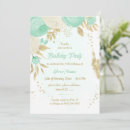 Search for mint green white invitations Roses